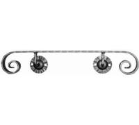 Alberts 935142 Main courante préfabriquée, en fer forgé, galvanisée à chaud, fer plat 40 x 8 mm, longueur 1200 mm