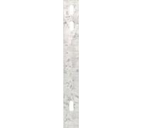 Alberts 970659 Fer plat, pour la fixation de treillis à double barre aux poteaux de clôture, galvanisé à chaud, 2460 x 40 mm