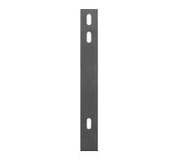 Alberts 974930 Fer plat, pour la fixation de treillis à double barre aux poteaux de clôture, anthracite revêtu de plastique RAL 7016, 2060 x 40 mm