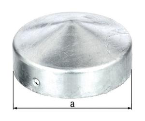 Alberts - Chapeau De Poteau D.100mm Forme Ronde Plate Tzn Gah (par 10)
