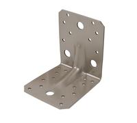 Alberts DURAVIS® 821821 Lot de 20 connecteurs d'angle pour charges lourdes avec rainure - Revêtement duplex beige perle RAL 1035 - Dimensions : 105 x 105 x 90 mm