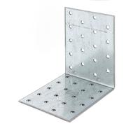 Alberts Lochplattenwinkel | sendzimir galvanisé | 100 x 100 x 80 mm | 25er Set