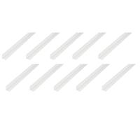 Alberts Lot de 10 profilés d'angle - Plastique - Blanc - 2000 x 100 x 100 mm