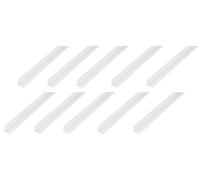 Alberts Lot de 10 profilés d'angle - Plastique - Blanc - 2000 x 15 x 15 mm