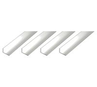 Alberts, profilé en aluminium, profil d'angle, couleur naturelle, dimensions 10 x 15 x 1,5 mm, longueur 1 mètre