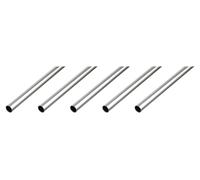 Alberts, profilé en aluminium, tube rond, finition naturelle, diamètre 12 x 1 mm, longueur 1 mètre