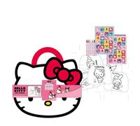 Album d'activités à colorier Hello Kitty - Avec autocollants - Peintures et feuilles à colorier - Idéal pour les filles créatives qui aiment peindre