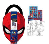 Album d'activités à colorier Spiderman - Livre pour enfant avec autocollants, peintures et feuilles à colorier de l'homme araignée, idéal pour enfants