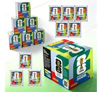 Album d'autocollants de collection Coupe du Monde de football 2026, Boîte de collection d'autocollants, Ensemble de souvenirs pour fans de football 1 BOX (50 packs)