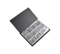 Album de collection de pièces de monnaie, porte-monnaie commémoratif, pour médaillons de 28 mm, jetons et badges, livre de présentation à double rangée avec 120 poches, classeur de rangement portable