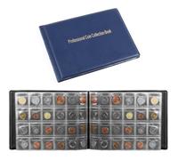 Album de collection de pièces - L'Book - 240 Pockets - Bleu - Portable - Multi-fonctionnel