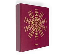 Album de Collection pour pièces de 2 Euros, Billets de Banque, Cartes Postales, Anneaux pour Pochettes de pièces de Monnaie (Album + 10 Pochettes, Rouge)