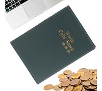 Album de pièces de monnaie - 1 livre de collection Coin Collectiōn | 120 poches Côin Collection - Idéal pour les activités pour l'enseignement d'histoire ou les projets scolaires Il aide les élèves