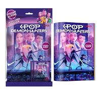 Album KPOP DEMON HUNTERS avec 2 Pochettes + Poster Offert, Pack de Départ, Autocollants Officiels Netflix