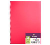 Album spiralé, polypro A4, 50 feuilles, Canson Notes, grain fin 120 g rose