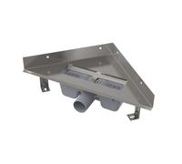Alca - Bac d'angle sans rebord pour grille perforée, acier inoxydable ARZ1