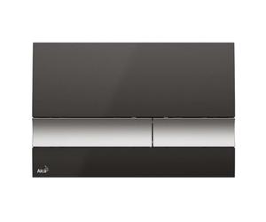 Alca Basic - Bouton de commande affleurant, noir/chrome mat M1728-2