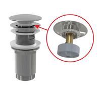 Alca - Bonde de lavabo, Click Clack, chrome A392C