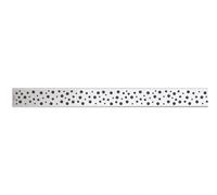 Alca - Caillebotis pour auge linéaire 55 cm, en acier inoxydable mat BUBLE-550M