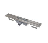Alca - Caniveau de douche 55 cm, avec rebord pour grille perforée, inox APZ1-550