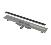 Alca - Caniveau de douche Marbre Low 75 cm, avec grille pour l'insertion de carreaux, acier inoxydable APZ115-750