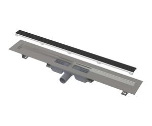 Alca - Caniveau de douche Marbre Low 95 cm, avec grille pour l'insertion de carreaux, inox APZ115-950