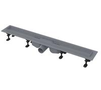 Alca - Caniveau de douche Optimal 75 cm, avec rebord pour grille perforée ou pour insertion de tuiles APZ12-750