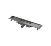 Alca - Caniveau de douche Professional Low 105 cm, avec rebord pour grille perforée, inox APZ106-1050