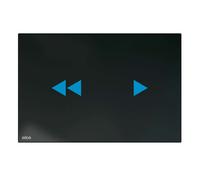 Alca - Contrôle électronique de l'encastrement, avec rétro-éclairage, pour les modules d'installation Slim, verre/noir NIGHT LIGHT-2-SLIM