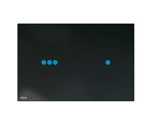 Alca - Contrôle électronique de l'encastrement, avec rétro-éclairage, pour les modules d'installation Slim, verre/noir NIGHT LIGHT-3-SLIM