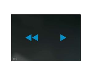 Alca - Contrôle électronique de l'encastrement, avec rétro-éclairage, pour les modules d'installation Slim, verre/noir NIGHT LIGHT-2-SLIM