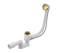 Alca - Garniture de vidage et trop-plein, longueur 570 mm, or poli A55K-G-P