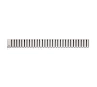 Alca - Grille pour bac à douche linéaire 65 cm, acier inoxydable mat LINE-650M