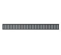 Alca - Grille pour caniveau de douche linéaire 115 cm, noir mat PURE-1150BLACK