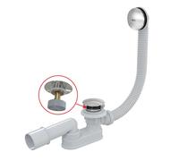 Alca - Kit vidange et trop-plein baignoire, longueur 1000 mm, Click-Clack, chromé A507CKM-100