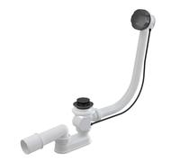 Alca - Kit vidange et trop-plein baignoire, longueur 570 mm, métal gun brossé mat A55K-GM-B