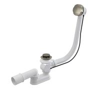 Alca - Kit vidange et trop-plein baignoire, longueur 570 mm, nickel brillant A55K-N-P