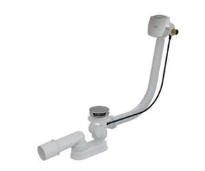 Alca - Kit vidange et trop-plein de baignoire avec remplissage, longueur 800 mm, métal A564KM1-80