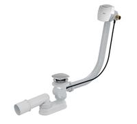 Alca - Kit vidange et trop-plein de baignoire avec remplissage, pour baignoires à parois épaisses, longueur 570 mm, chromé A565CRM2