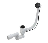 Alca - Kit vidange et trop-plein pour baignoire, longueur 1200 mm, noir mat A55BLACK-120