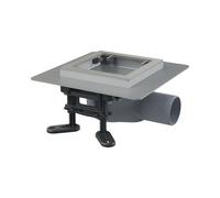 Alca - Siphon de sol latéral 13x13 cm, bas, combiné avec un obturateur d'odeurs SMART, sans grille APV120