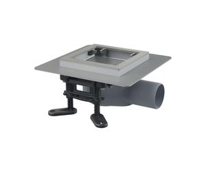 Alca - Siphon de sol latéral 13x13 cm, bas, combiné avec un obturateur d'odeurs SMART, sans grille APV120