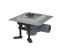 Alca - Siphon de sol latéral 13x13 cm, combiné avec le bouchon anti-odeur SMART, sans grille APV130