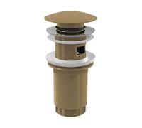 Alca - Sortie de lavabo, ClickClack, or brossé mat A392-G-B