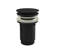 Alca - Sortie de lavabo, non obturable, noir mat A396BLACK
