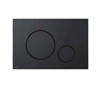 Alca Thin - Plaque de déclenchement, antibactérien, noir mat M678