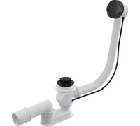 Alca - Ensemble vidange et trop-plein pour baignoire, longueur 570 mm, noir mat A55BLACK