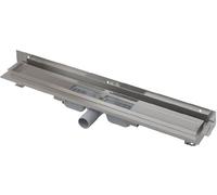 Alcadrain APZ104 Caniveau de douche flexible basse avec bord pour la grille perforée et collerette réglable pour mur 850 mm