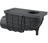 Alcadrain Avaloir de pluie universel 300×155/110 mm Sortie horizontale, noir
