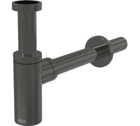 AlcaDrain Design Siphon 1 1/4" rund, Ganzmetall Gun metal glanz